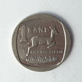 Монета один ранд, ЮАР, 2002г.